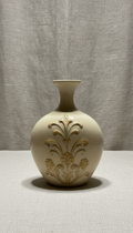 Ivory Motif Ceramic Vase