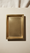 Antique Gold Brushed Metal Tray